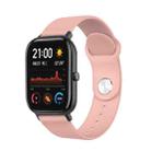 22mm For Huami Amazfit GTS Silicone Watch Band(Flesh Pink) - 1