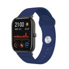 22mm For Huami Amazfit GTS Silicone Watch Band(Midnight Blue) - 1