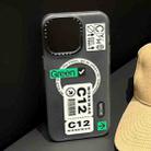 For iPhone 14 Double-Layer Frosted IMD MagSafe Phone Case(Barcode Label) - 2