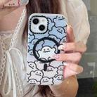 For iPhone 14 Pro Max Double-Layer Frosted IMD MagSafe Phone Case(Stacking Ghosts) - 3