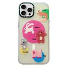 For iPhone 13 Pro Max Double-Layer Frosted IMD MagSafe Phone Case(Animals) - 1