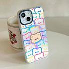 For iPhone 13 Pro Double-Layer Frosted IMD MagSafe Phone Case(Stacking Bears) - 2
