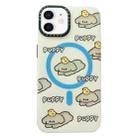 For iPhone 12 Double-Layer Frosted IMD MagSafe Phone Case(PUPPY Dogs) - 1