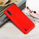 For Samsung Galaxy M01 Solid Color Liquid Silicone Shockproof Full Coverage Mobile Phone Protective Case(Red) - 2