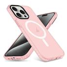 For iPhone 15 Pro Skin Feel Airbag Shockproof MagSafe Phone Case(Pink) - 1