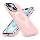For iPhone 15 Plus Skin Feel Airbag Shockproof MagSafe Phone Case(Pink) - 1