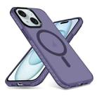 For iPhone 15 Plus Skin Feel Airbag Shockproof MagSafe Phone Case(Purple) - 1