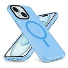 For iPhone 15 Skin Feel Airbag Shockproof MagSafe Phone Case(Blue) - 1