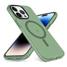 For iPhone 14 Pro Max Skin Feel Airbag Shockproof MagSafe Phone Case(Green) - 1