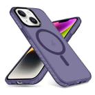For iPhone 14 Plus Skin Feel Airbag Shockproof MagSafe Phone Case(Purple) - 1