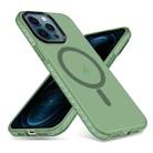 For iPhone 12 Pro Max Skin Feel Airbag Shockproof MagSafe Phone Case(Green) - 1