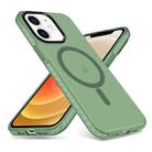 For iPhone 12 / 12 Pro Skin Feel Airbag Shockproof MagSafe Phone Case(Green) - 1