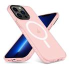 For iPhone 13 Pro Skin Feel Airbag Shockproof MagSafe Phone Case(Pink) - 1