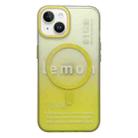 For iPhone 13 Double-Layer Frosted Gradient MagSafe Phone Case(Yellow) - 1