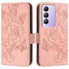 For vivo Y200e 5G Embossed Rose RFID Anti-theft Leather Phone Case(Pink) - 2