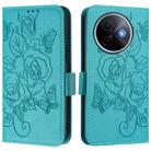 For vivo Y39 5G Global Embossed Rose RFID Anti-theft Leather Phone Case(Light Blue) - 2