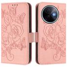 For vivo Y39 5G Global Embossed Rose RFID Anti-theft Leather Phone Case(Pink) - 2