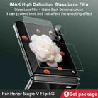 For Honor Magic V Flip 1 Sets imak Lens Film + Glass Rear Screen Sticker - 3