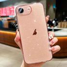 For iPhone SE 2022 / 2020 / 8 Glitter Powder TPU Phone Case(Transparent Pink) - 1