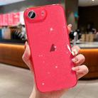 For iPhone SE 2022 / 2020 / 8 Glitter Powder TPU Phone Case(Transparent Red) - 1