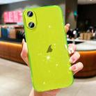 For iPhone XS Max Glitter Powder TPU Phone Case(Transparent Yellow) - 1