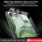 For Motorola Razr 50 Ultra 1 Sets imak Integrated Lens Film + Glass Rear Screen Sticker - 2