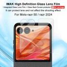 For Motorola Razr 50 1 Sets imak Integrated Lens Film + Glass Rear Screen Sticker - 2