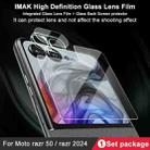 For Motorola Razr 50 1 Sets imak Integrated Lens Film + Glass Rear Screen Sticker - 3