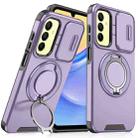 For Samsung Galaxy A15 Sliding Camshield Ring Holder Phone Case(Purple) - 1