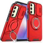 For Samsung Galaxy A54 5G Sliding Camshield Ring Holder Phone Case(Red) - 1