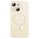 For iPhone 13 MagSafe Liquid Silicone Full Coverage Phone Case with Lens Film(White) - 1
