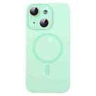 For iPhone 13 MagSafe Liquid Silicone Full Coverage Phone Case with Lens Film(Green) - 1