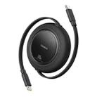 Baseus Free2Pull Mini Retractable Charging Cable 1.5m USB-C / Type-C to USB-C / Type-C 100W(Black) - 1