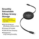Baseus Free2Pull Mini Retractable Charging Cable 1.5m USB-C / Type-C to USB-C / Type-C 100W(Black) - 3