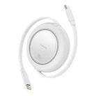 Baseus Free2Pull Mini Retractable Charging Cable 1.5m USB-C / Type-C to USB-C / Type-C 100W(White) - 1