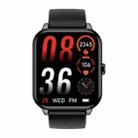 CY13 1.9 inch IPS Square Screen Smart Watch Supports Bluetooth Calls / Health Monitoring(Black) - 2