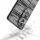 For vivo S19 Pro Black Frame Color Lattice Texture PU Phone Case(Black) - 3