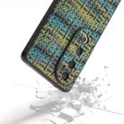 For vivo S19 Pro Black Frame Color Lattice Texture PU Phone Case(Gold) - 3