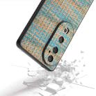 For vivo S19 Black Frame Color Lattice Texture PU Phone Case(Blue) - 3