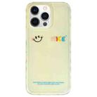 For iPhone 12 Pro Max Creative Edge Simple Smiley Face Pattern TPU + PC Phone Case(Yellow) - 1