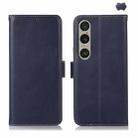 For Sony Xperia 1 VI Magnetic Crazy Horse Texture Genuine Leather RFID Phone Case(Blue) - 1