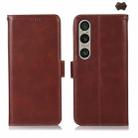 For Sony Xperia 1 VI Magnetic Crazy Horse Texture Genuine Leather RFID Phone Case(Brown) - 1