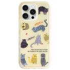 For iPhone 15 Pro Creative Edge Elves Cat Pattern TPU + PC Phone Case(Yellow) - 1