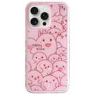 For iPhone 15 Pro Max Creative Edge Elves Cat Pattern TPU + PC Phone Case(Pink) - 1