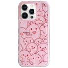For iPhone 12 Pro Max Creative Edge Elves Cat Pattern TPU + PC Phone Case(Pink) - 1