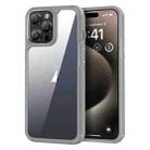 For iPhone 15 Pro Acrylic+TPU Transparent Shockproof Phone Case(Grey) - 1
