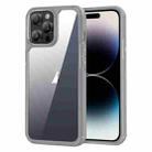 For iPhone 14 Pro Max Acrylic+TPU Transparent Shockproof Phone Case(Grey) - 1