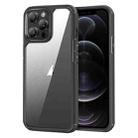 For iPhone 12 Pro Max Acrylic+TPU Transparent Shockproof Phone Case(Black) - 1