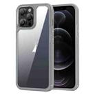 For iPhone 12 Pro Acrylic+TPU Transparent Shockproof Phone Case(Grey) - 1