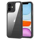 For iPhone 11 Acrylic+TPU Transparent Shockproof Phone Case(Black) - 1